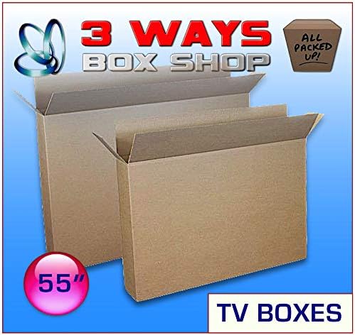 Upto 55" TV LCD Double Wall MEGA Removal Kit Plasma Screen Picture Artwork Frame House Removal Box