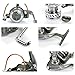 Rose Kuli Spinning Fishing Reel - Metal Spool Baitcasting Fishing Reel 12+1 Ball Bearings for Freshwater and Saltwater 2000
