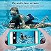 Janazan Waterproof Case for iPhone 6 Plus/6s Plus［5.5-Inch ］, IP68 Certified Drop Resistant Full Sealed Underwater Protective Cover, Shockproof, Snowproof, Dirtproof for Outdoor Sports (Grass Blue)