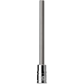 Capri Tools 3-0607 Long 6 mm Hex Bit Socket, 1/4-Inch Drive, Metric