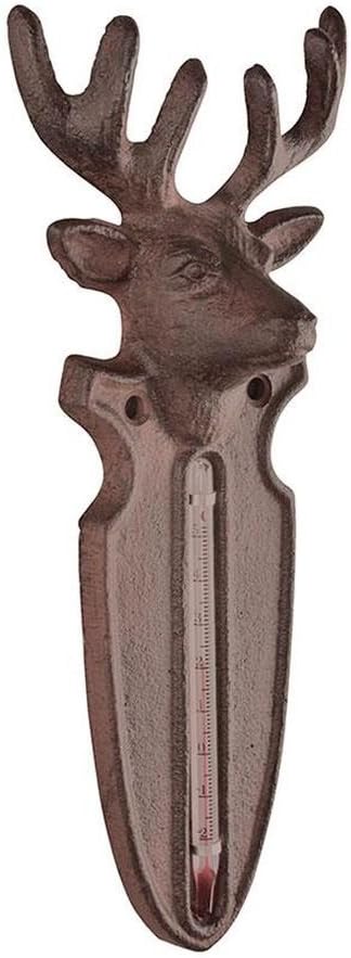Akah Outdoor Thermometer Cast Iron Deer