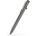 KeyUnity KP01SW Bolt Action EDC Pen with Clip, Titanium Pocket Ballpoint Pen for Everyday Carry (Sandblasted)