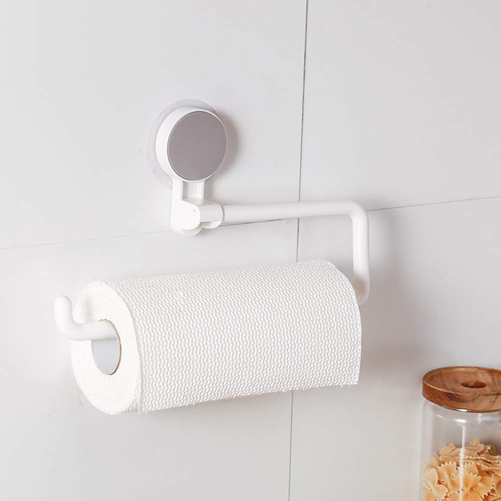 Aimadi Portarotolo Carta Igienica Con Ripiano Portaoggetti - Da Parete, Bianco, Design Elegante E Pratico - 2