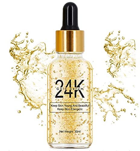 Eonia, 24K Gold Serum Moisturizing Essence, 99% Pure Gold Anti-aging Essence, Nourishing Anti-Aging Gold Serums for Face Skin Anti-Aging Skin Repair Moisture Firming Lifting Skin