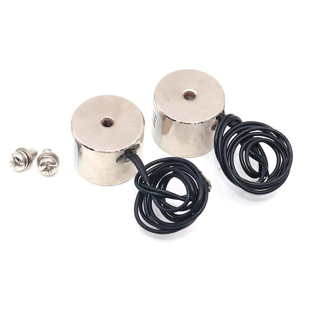 Namvo2pcs KK-P25/20 8KG Suction Electromagnet Solenoid DC 24V Lifting Holding Electromagnet Electro Electric Magnets