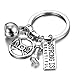 Gmai Fitness Gym Keyring with Quotes, Weight Plate, Dumbbell, and Kettlebell Exercise Bag Charm Pendant Keychain (Strong)