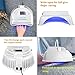 MINI LOP 64W Rechargeable Pro LED Gel Nail UV Light UV LED Nail Lamp Cordless Led Light for Nails(White)