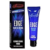 Edge Delay Gel. Ultimate Staying Power: Natural, Prolonging and Desensitizing Delay for Men. NO Lidocaine, Non-Numbing Long Lasting! Pocket Size Tube! (7ml)