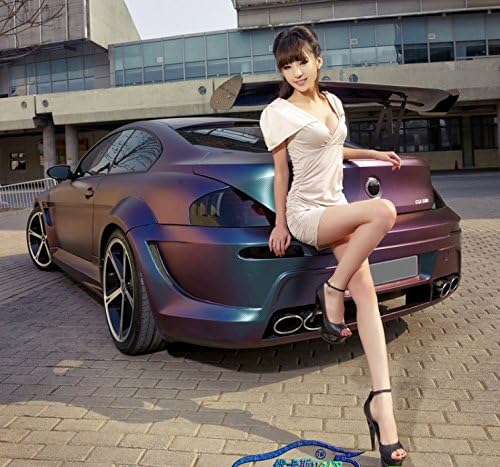 Eyes4u Chameleon carbon fiber blue-purple Vinyl Wrap Sticker Air Realease Bubble Free anti-wrinkle 60" x 20"