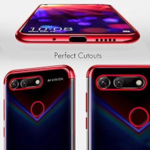 BLUGUL Cover per Honor View 20, Electroplating Coloring, Ultra Sottile, Morbida TPU Silicone Case, Trasparente Chiaro… - immagine 7