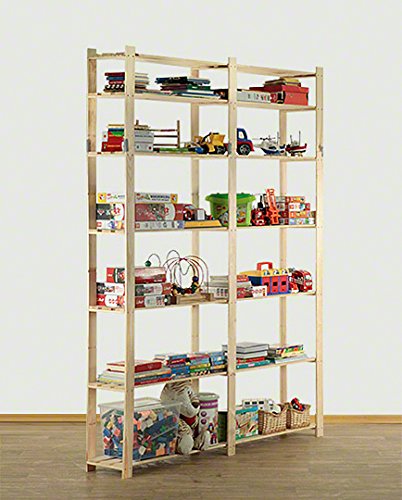 AKTIONSpreis Holzregal Kellerregal Lagerregal Bücherregal Serie B (B-31 HxBxT: 220x170x28 cm)