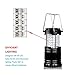 LIADO Outdoors LED Camping Lantern Portable with Auto On/Off Function and Collapsible and Battery Operated for Outdoors, Camping, Hiking, Fishing, Collapsible, Black