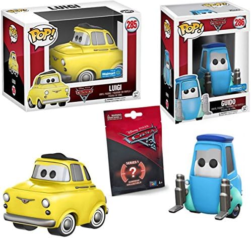 Funko POP! Disney Pixar Cars 3: Lightning McQueen Exclusive Figure &amp; Cars 3 Blind Bag Mini Collectible Mystery Pack