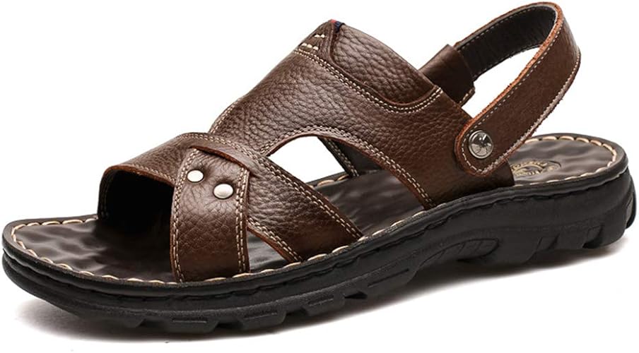 Amazon Wlxz メンズサンダル ビーチサンダル メンズシューズ コンフォートサンダル レザーサンダル スポーツサンダル カジュアル サンダル 本革 夏 男性 滑り止め 水陸両用 Wlxz ビーチサンダル