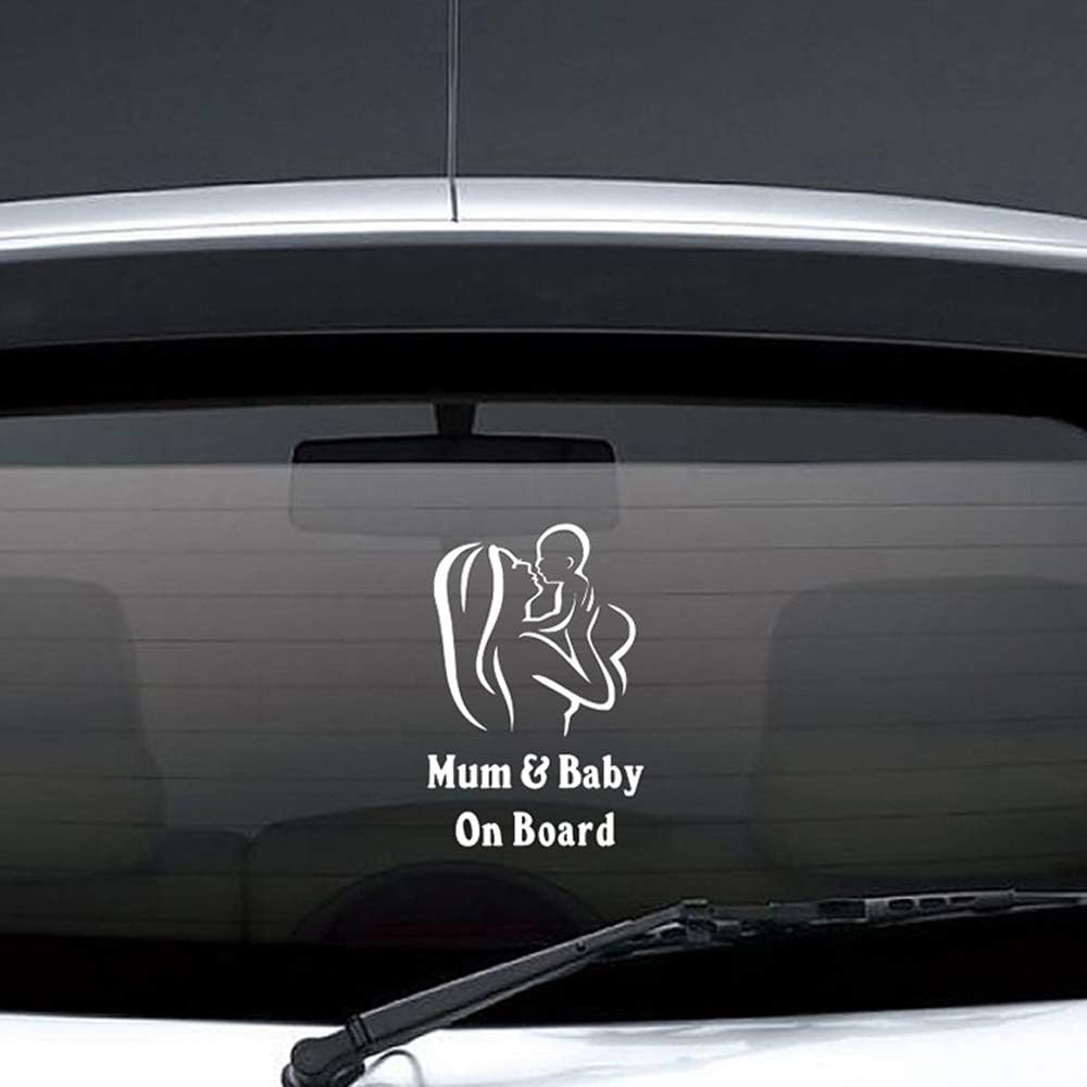 Car Stickers car Reflective Baby & Mum on Board Warning Stickers Mummy