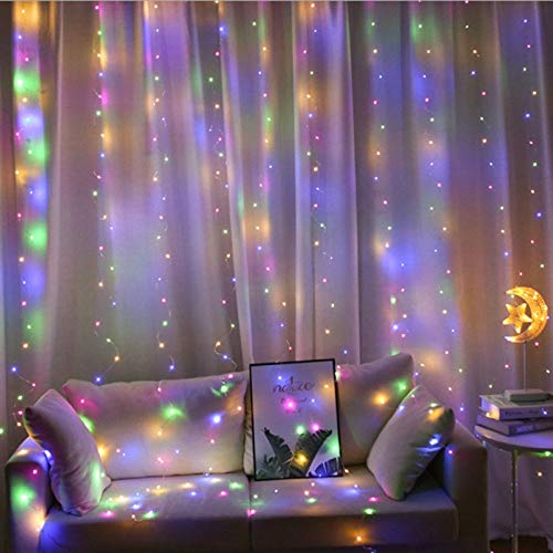 Allamp 3M LED Fairy Lights Garland Gordijn Lamp Afstandsbediening USB String Lights Garland On The Window Christmas… - Afbeelding 5