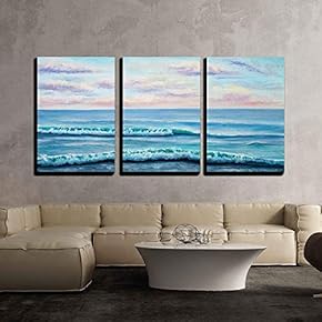 Original Oil Painting Showing Ocean or Sea Shore...