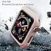 pzoz Compatible Apple Watch Series 5 / Series 4 Case 40mm Accessories Slim Guard Edge Protector Bumper Thin Full Coverage Matte Hard Cover for Women Men Compatible Apple iWatch 2018 4th Gen - Pink