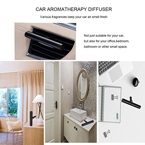 Speder Car Air Freshener Vehicle Vent Clip Fragrance Diffuser with Refill Bars(4 Trial Scents Bar and 1 Sponge Bar) Solid Air Purifier for Car Home Bathroom Office