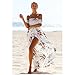 Lazylady Women Boho Style Off Shoulder Beach Summer Long Dresses White