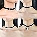 FIBO STEEL 8PCS Womens Black Velvet Choker Necklace for Girls Lace Choker Tattoo Necklace …