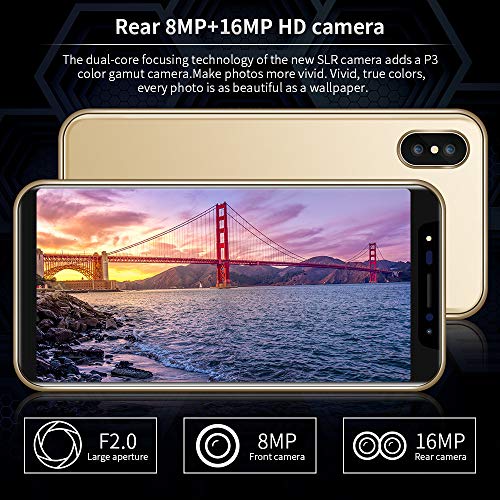 5.8 inch Dual HD Camera Smartphone Android - IPS Full Screen GSM/WCDMA 16GB Touch Screen WiFi Bluetooth GPS 3G