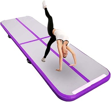 Colchoneta Inflable Airtrack De 10 Cm - Para Gimnasia En Casa O Exterior, Incluye Bomba