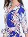 CHARLES RICHARDS CR Women's Floral V-neck 3/4 Sleeve Romper Playsuit