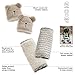 Eddie Bauer 2 Piece Baby Car Seat Plush Strap Covers, Bear, Tan/White