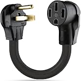 NEMA 6-50P to 14-50R EV Charger Adapter Cord - UL Certificate, 250V 3 Prong Dryer Outlet Male Plug to 50 Amp 4 Prong Female Connector, Heavy Duty Pure Copper Connector for Level 2 EV Charging