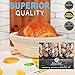 Baking & Beyond Banneton Basket, Bread Proofing Basket Set (9 inch), Bread Banneton Proofing Basket, Brotform, Proofing Baskets for Sourdough, Sourdough Banneton Basket, Sourdough Basket Starter Kit
