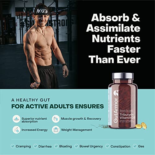 GUT ARMOR Gut Health + Immune Support Postbiotic for Men and Women