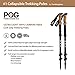 Collapsible Hiking Poles - 2 Pack Lightweight Adjustable Trekking or Walking Sticks - Compact Carbon Fiber with Natural Cork Grips, Quick Locks - for Men & Women