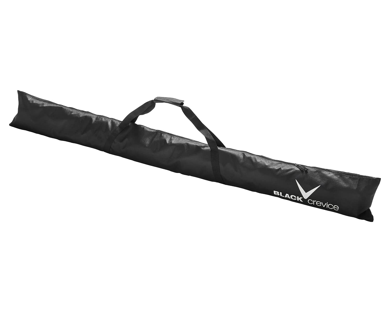 Black Crevice Nordic Ski Bag for 1 Pair of Cross-Country Skis, 210 cm, Black/Silver