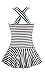 MiYang Women's One Piece Striped Slim Swim Dress Bathing Swimwear Size tag XL/US size M