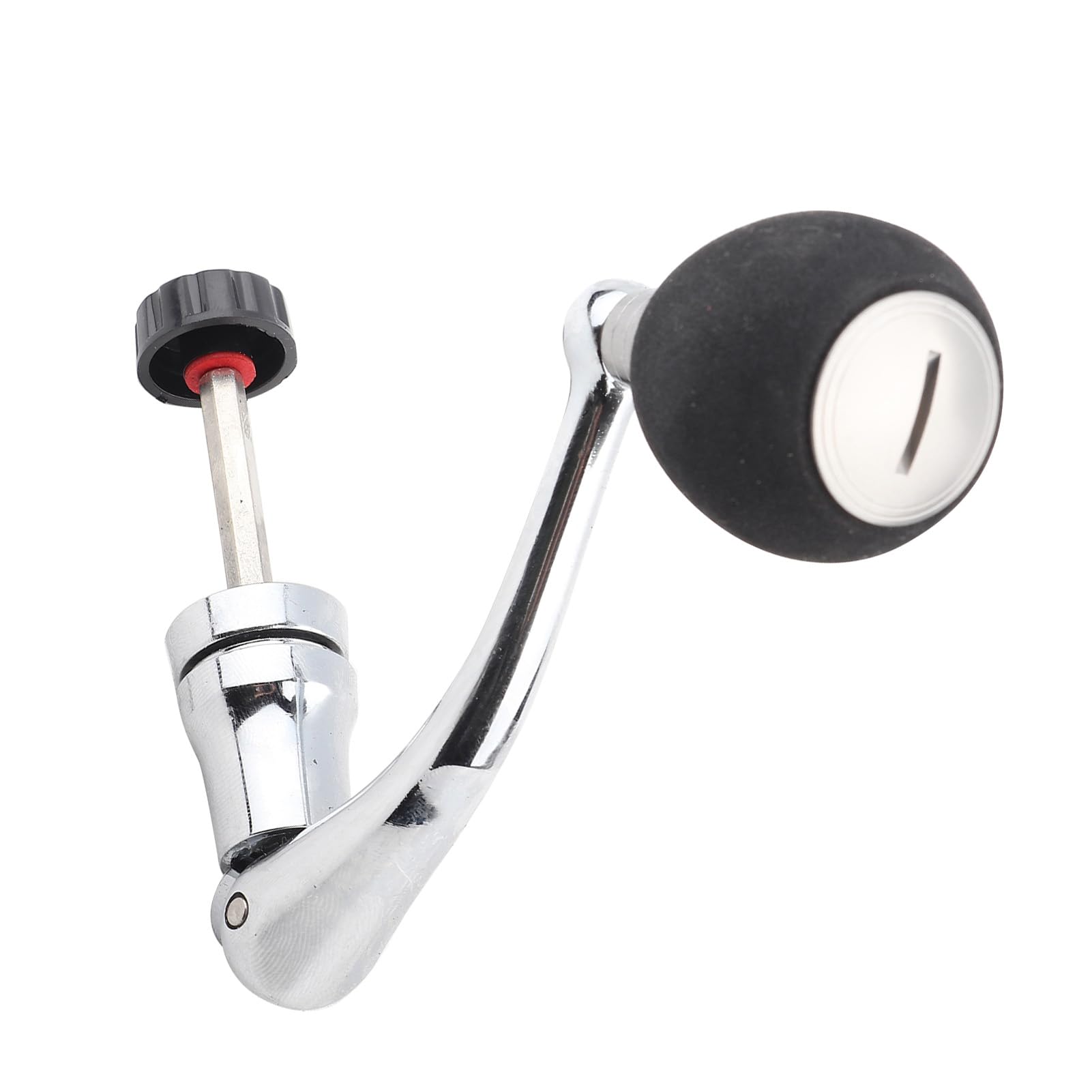 Replacement Fishing Reel Handle,Metal Rocker Arm Grip Parts with EVA Handle,Folding Rotary Spinning Casting Reel Universal Rocker Arm Non-Slip Reel Knob for 4000 5000 6000 Size