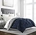 Sleep Restoration Twin/Twin XL Comforter - Reversible Bed Duvet Insert - Thick, Warm, Fluffy Down Comforter Alternative - Hotel Quality Bedding Comforters - Navy/Sleet
