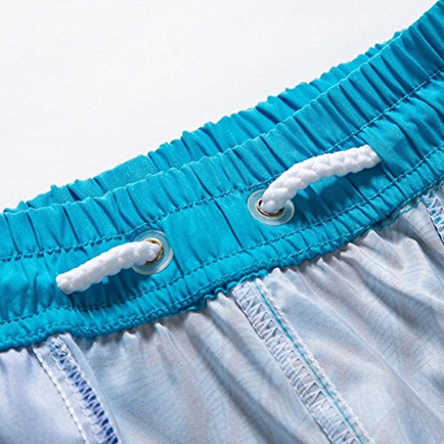 Jushye Women's Beach Shorts, Summer Swim Trunks Quick Dry Beach Surfing Running Swimming Water Pants (Blue, XS)