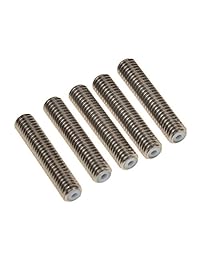 Ivelink Mk8   Juego de extrusores de boquilla de 0.016 in, extrusores de latón + tubo de trituración de teflón para impresora RepRap 3D de 0.069 in, filamento (12 V, 40 W, M6 x 1.181 in)