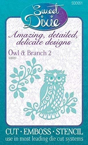 Sweet Dixie Owl and Branch Die, Grey, 23.3 x 13 x 0.8 cm - Image 3