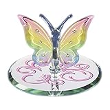 Glass Baron Butterfly Rianbow Flutter Glass Figurine from Roy Rose Jewelry