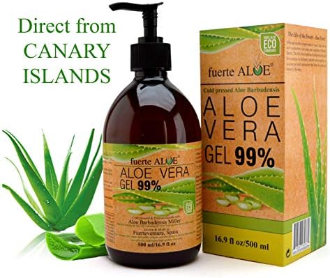fuerte ALOE Aloe Vera Gel 100% pure - 500 ml / 16.9 fl oz (500 ml)