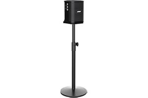 SSCEHCNY Speaker Stand for Bose S1 Pro/Bose S1 Pro+ Floor Stand, Height Adjustable up to 36.2"- 22.6", Wireless Studio Monitors Speakers Stands for Bose(Single) Black