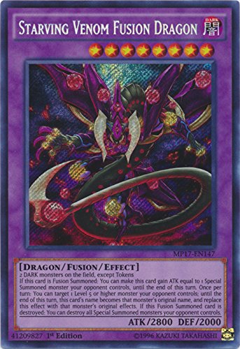 Starving venom fusion dragon - mp17-en147 - secret rare…