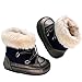 Kuner Baby Boys and Girls Plush Robber Sole Warm Snow Boots First Walkers Shoes