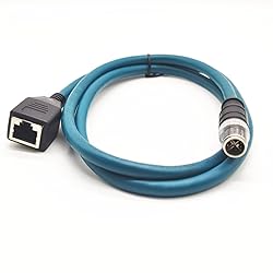 3.28ft M12 8 Pin to RJ45 Industrial Ethernet