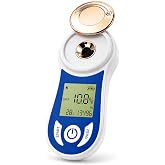 Nestool Digital Brix Refractometer 0-55% for Fruits, Brewing, Home Health | Refractive Index Display, &plusmn;0.15% Accuracy, Rechargeable, 3-Second Results, Automatic Temperature Compensation