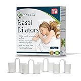 Premium Snore Stopper Nasal Dilators to Ease Breathing by Noselex ® | Set of 4 with Free Travel Case, New Robust Comfortable Design made with Medical Grade Silicone