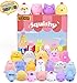 LEEHUR Birthday Party Favors Squishies Kids Mochi Squishy 20Pcs Kawaii Soft Mini Moji Moji Squeeze Stress Anxiety Relief Toys Easter Egg Fillers Basket Stocking Stuffers Goodie Bag Class Prize Random primary