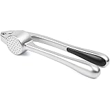 KUFUNG Premium Garlic Press with Soft Easy-Squeeze Ergonomic Handle, Sturdy Design Extracts More Garlic Paste Per Clove, Garl